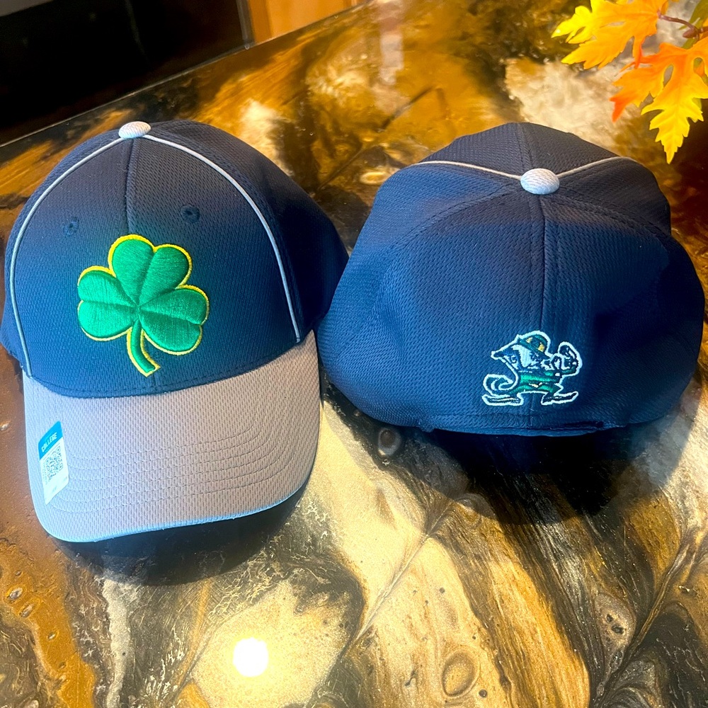 NWT Notre Dame Fighting Irish Ball Cap. Front-Clover/Back-Fighting Irishman
